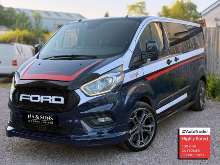 FORD TRANSIT CUSTOM 2.0, 7 SEATER, CREW CAB, LONG WHEEL BASE